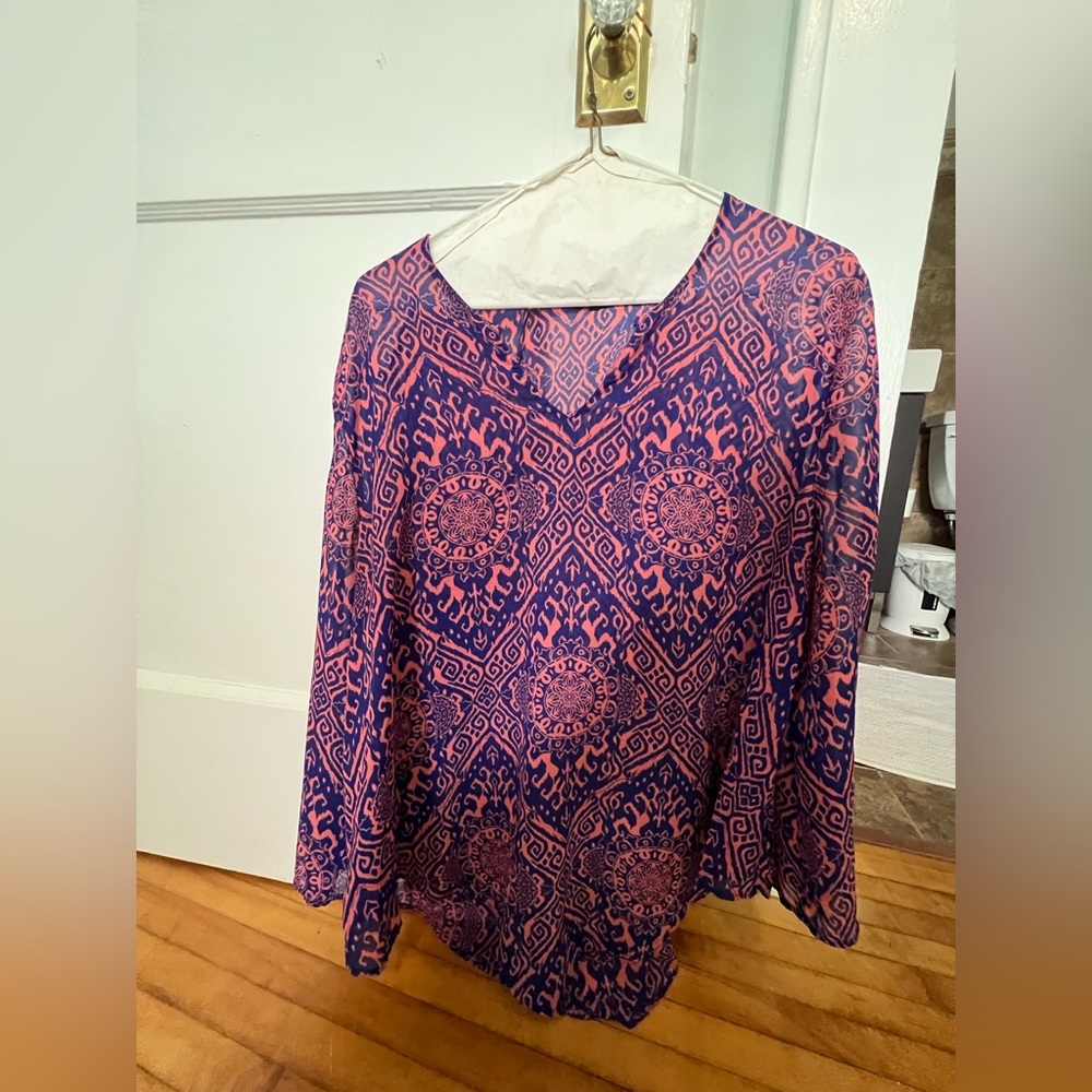 Slightly sheer, beachy top by Banana Republic.